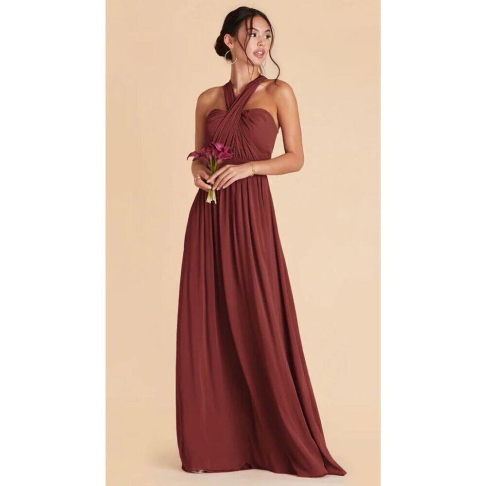 Birdy Grey Dress Womens Size Medium Rosewood Grace Convertible Maxi‎ Dress NWT